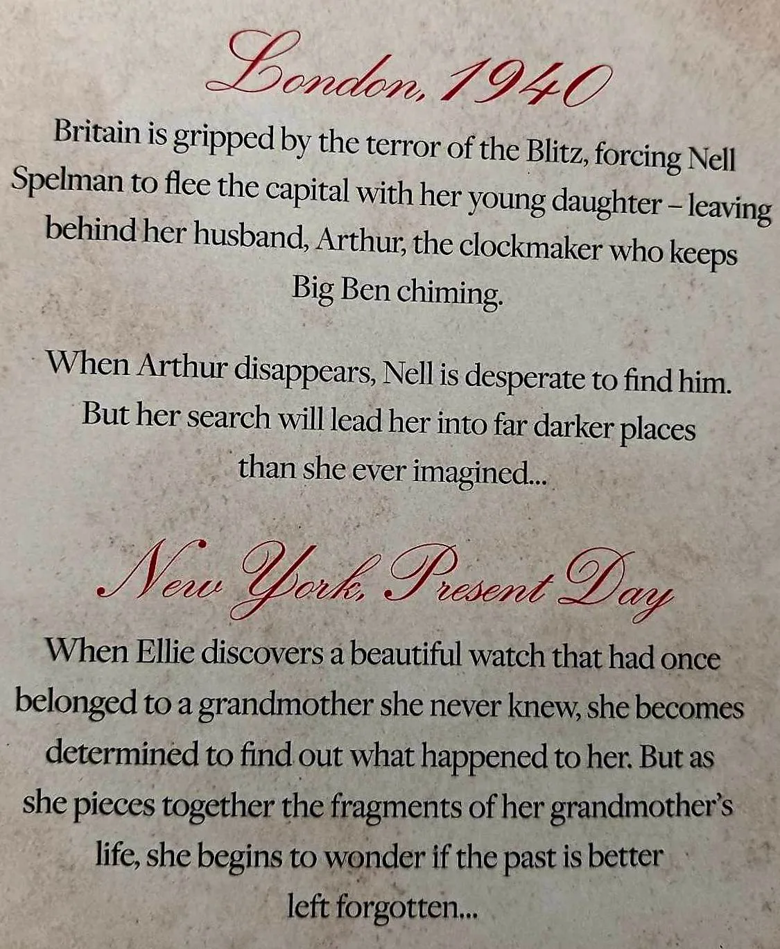 THE CLOCKMAKER'S WIFE - Daisy Wood