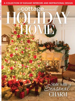 The Cottage Journal - Holiday Home: Style With Seasonal Charm, Holiday Dcor, Elegant Interiors & Inspirational Design, Christmas Tree Themes, Tablescapes, French-Country, Southern Tradition & More!