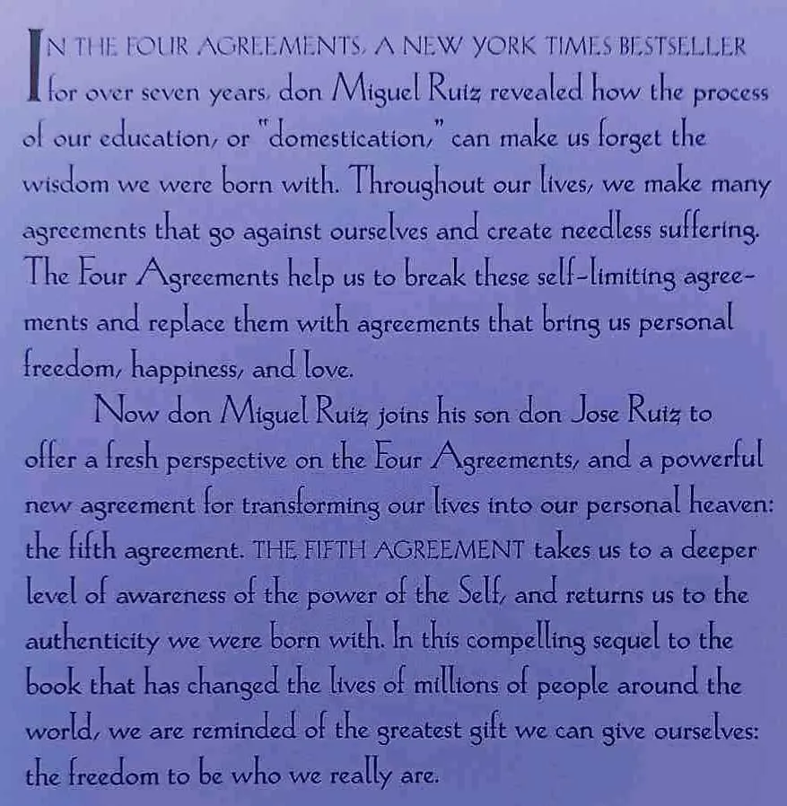 THE FIFTH AGREEMENT - Miguel Ruiz, Jose Ruiz