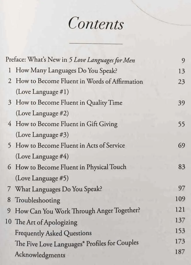 THE FIVE LOVE LANGUAGES FOR MEN - Gary Chapman, Randy Southern