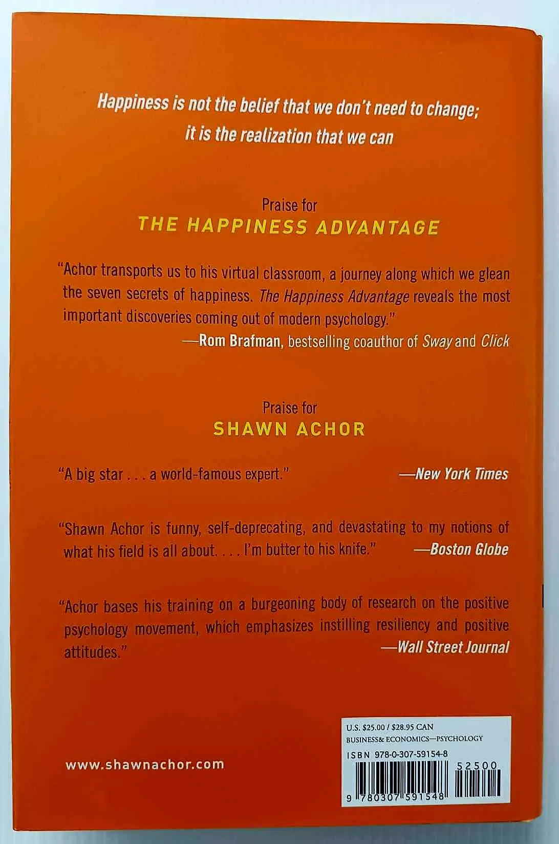 THE HAPPINESS ADVANTAGE - Shawn Achor