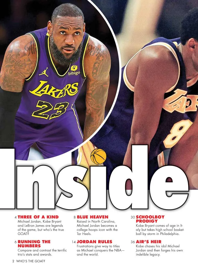 The NBA GOAT - There Can Only Be One, Michael Jordan, Kobe Bryant, Lebron James, NBA Rankings, Stats Comparison, Awards, Childhoods, Game Changers, Career Defining Moments, The Great Debate & Legacy!