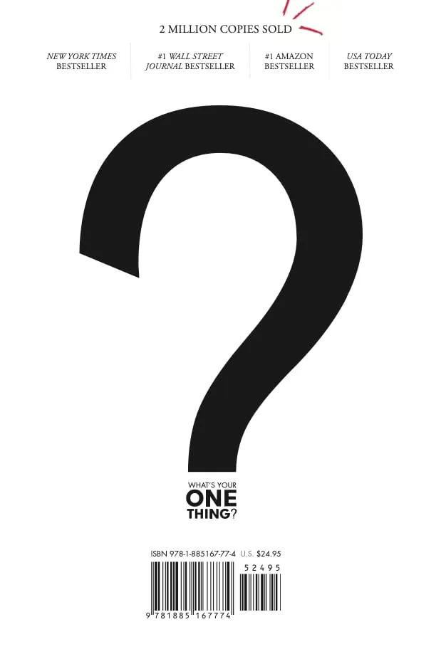The One Thing The Surprisingly Simple Truth About Extraordinary Results Hardcover