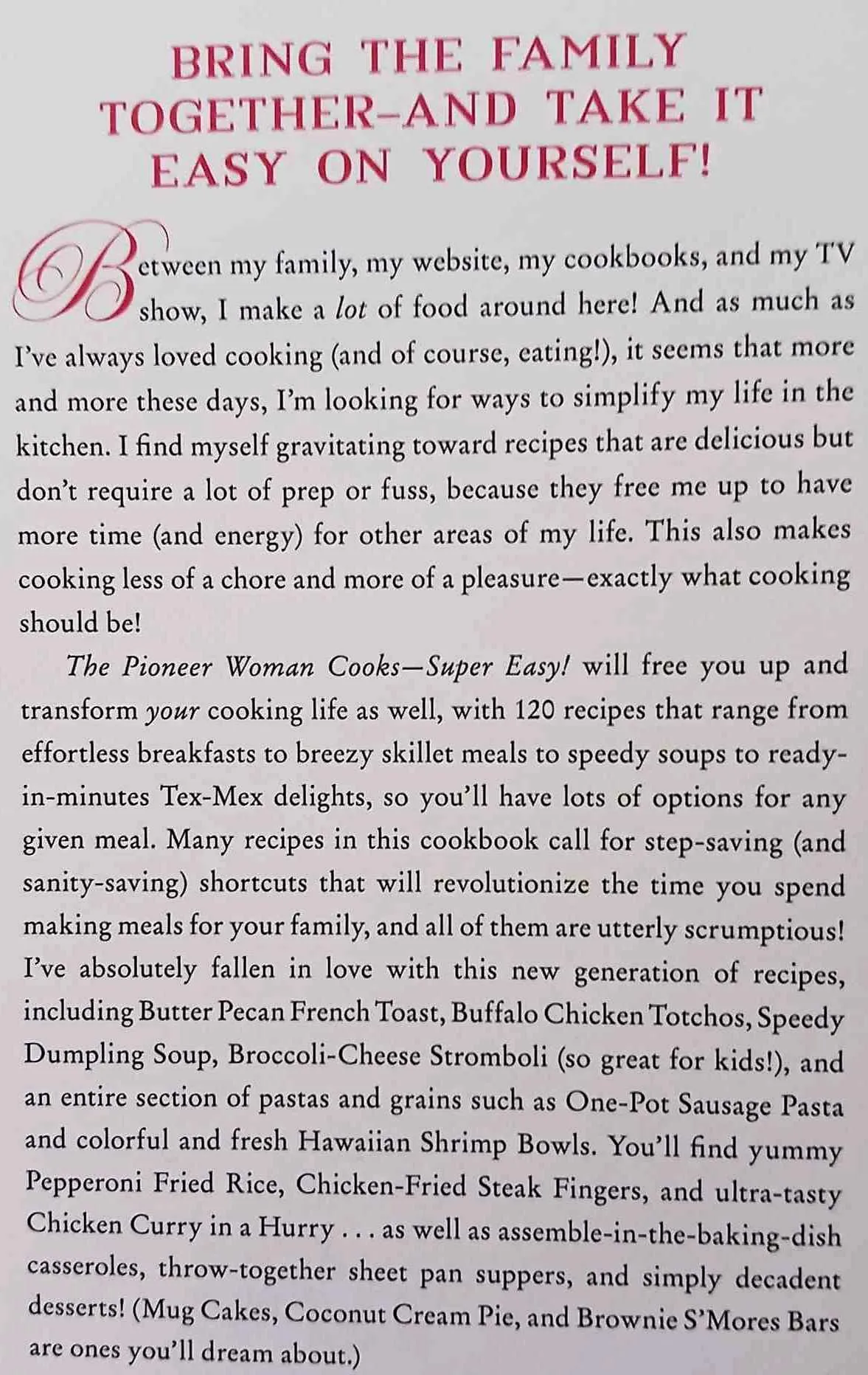 THE PIONEER WOMAN COOKS--SUPER EASY! - Ree Drummond