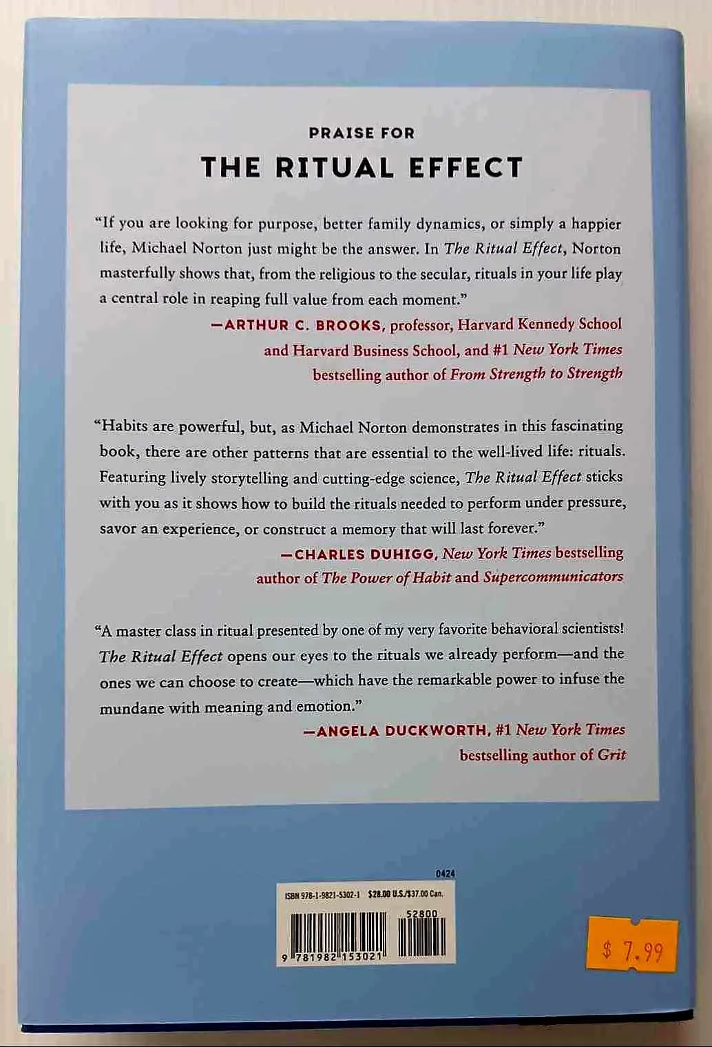 THE RITUAL EFFECT - Michael Norton