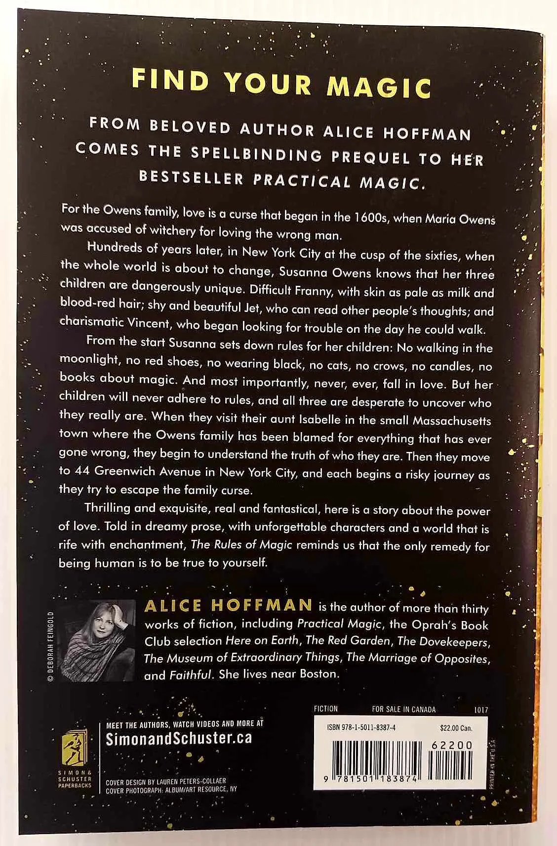 THE RULES OF MAGIC - Alice Hoffman