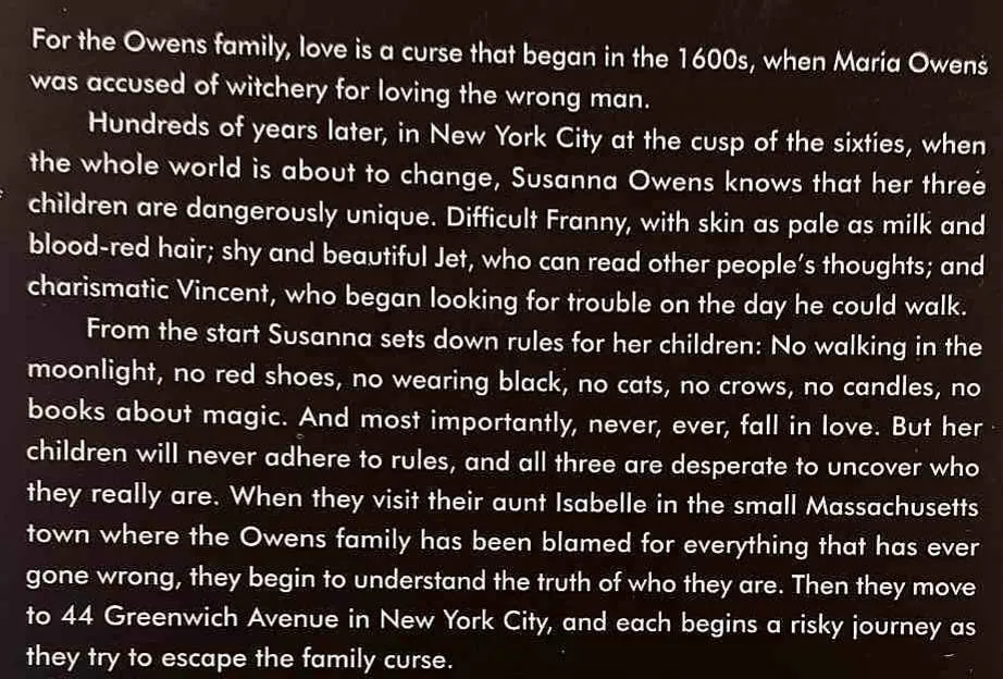 THE RULES OF MAGIC - Alice Hoffman