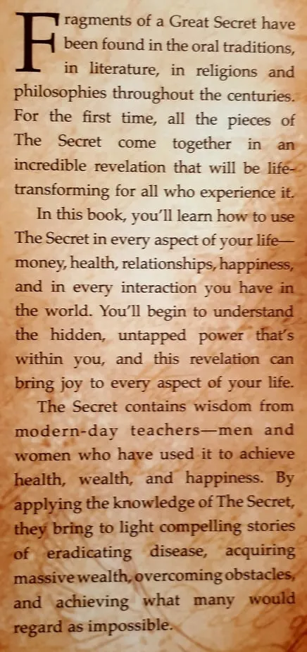 THE SECRET - Rhonda Byrne