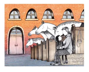The stables were suddenly quiet PRINT Alison Lester