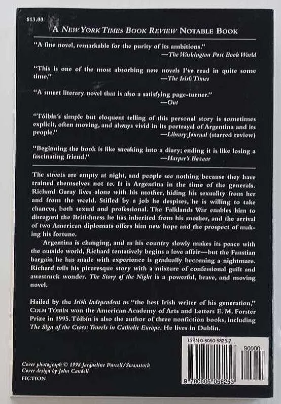 THE STORY OF THE NIGHT - Colm Toibin