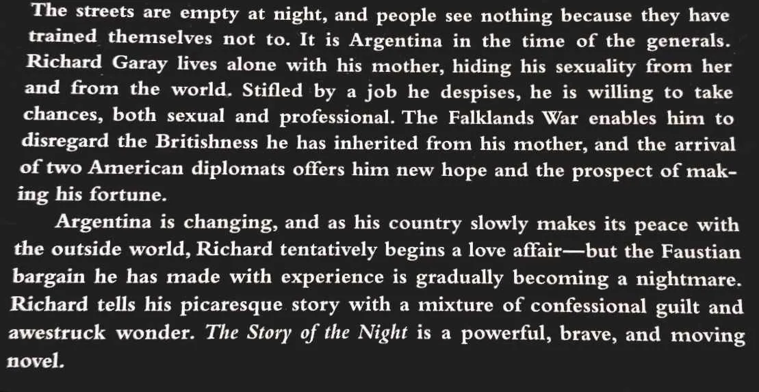 THE STORY OF THE NIGHT - Colm Toibin