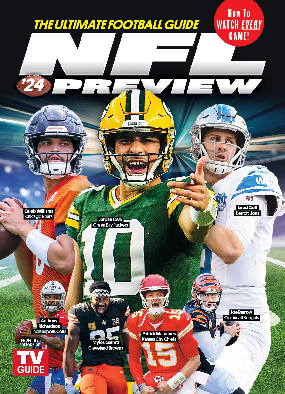 TV Guide - NFL '24 Preview: The Ultimate Football Guide, All 32 Teams, Expert Analysis From Favorite TV Commentators, Chiefs Dynasty Prediction, Sleepers, Fantasy Draft, Where & When To Watch Games!