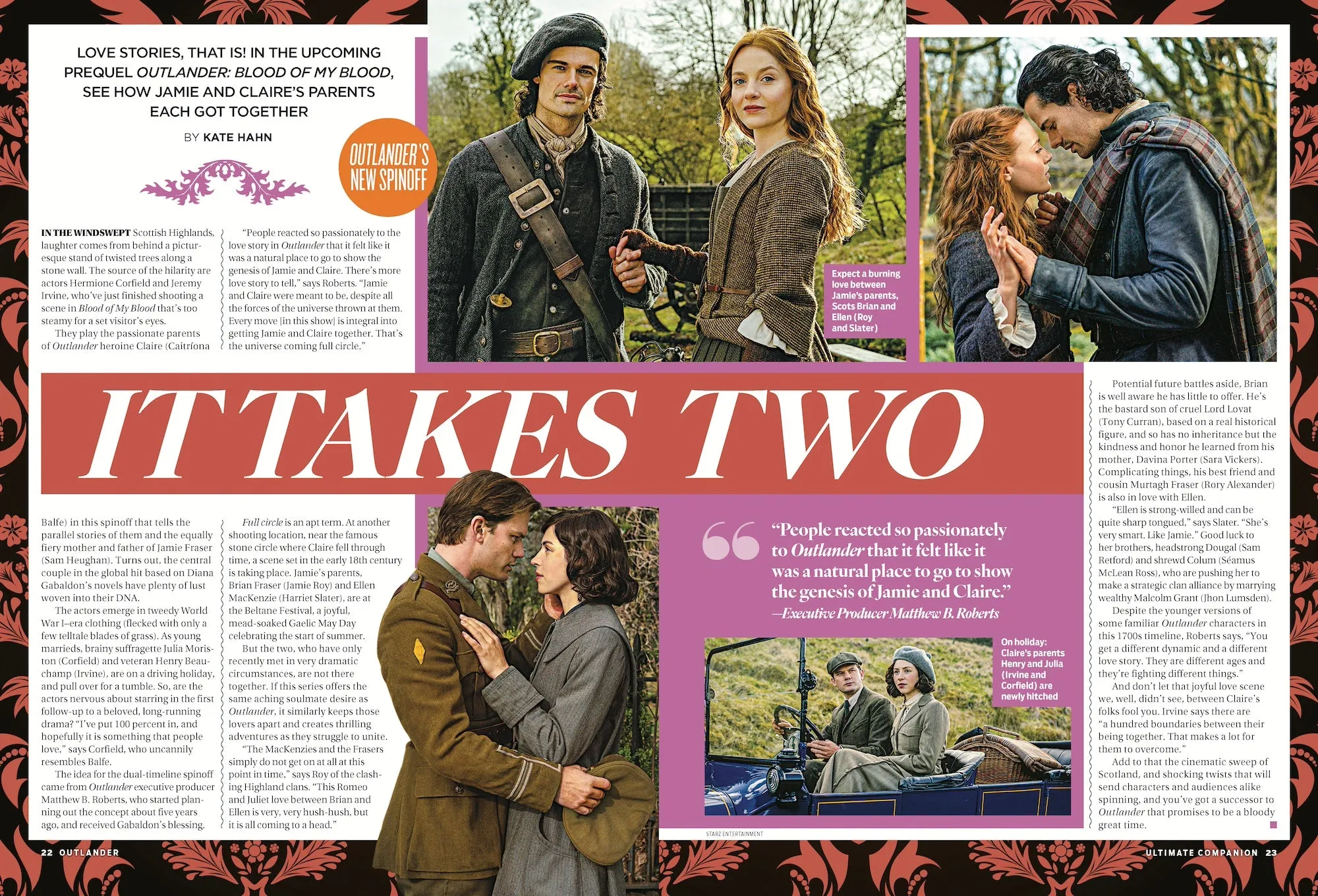 TV Guide - Outlander: Claire & Jamie's Love Story For The Ages, 15 Steamiest Moments, Sam Heughan & Caitrona Balfe Exclusive Interview, BTS, New Episode Previews, Blood Of My Blood Spinoff & More!