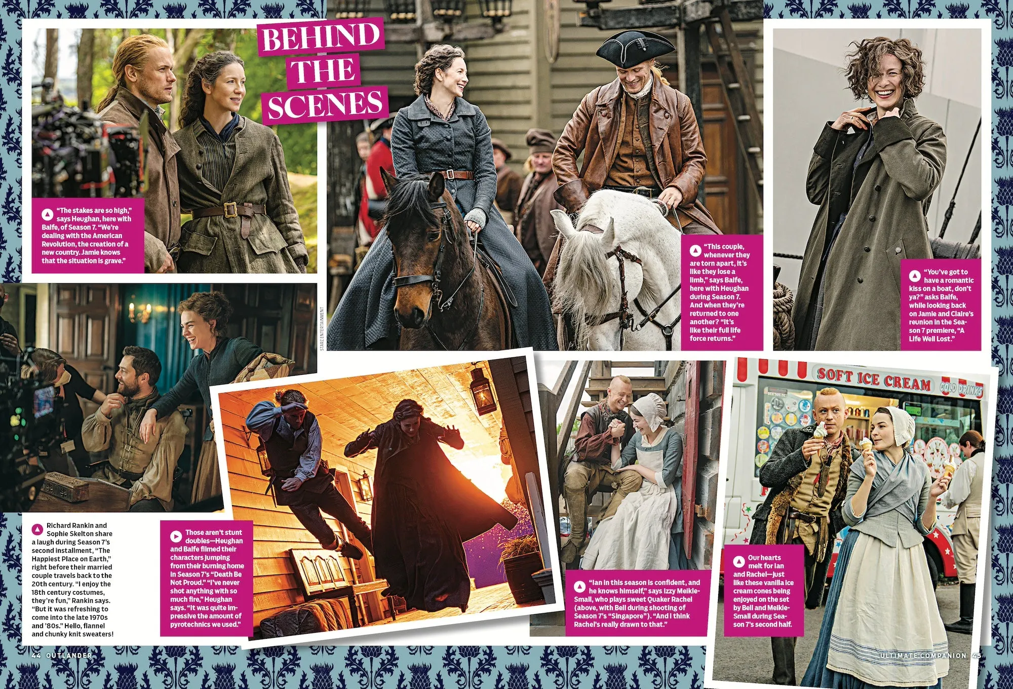 TV Guide - Outlander: Claire & Jamie's Love Story For The Ages, 15 Steamiest Moments, Sam Heughan & Caitrona Balfe Exclusive Interview, BTS, New Episode Previews, Blood Of My Blood Spinoff & More!