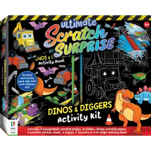 Ultimate Scratch Surprise: Dinos & Diggers Activity Kit