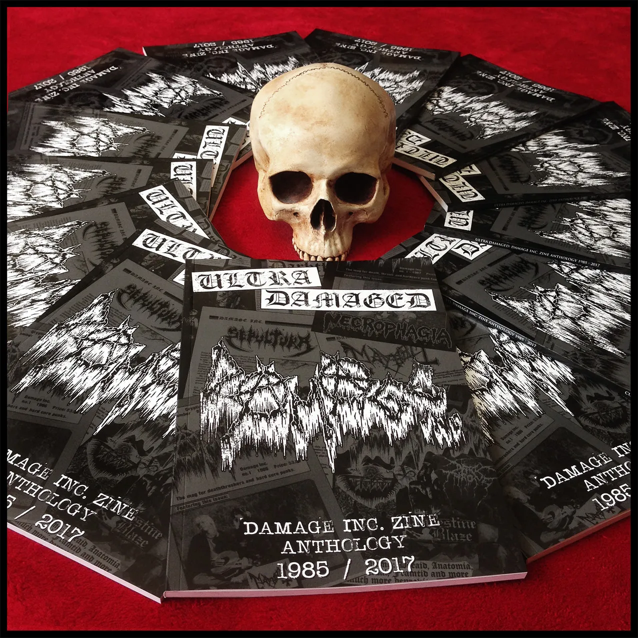 ULTRA DAMAGED: DAMAGE INC. ZINE ANTHOLOGY book (Underground Archives 1) [by Maniac, ex-MAYHEM]