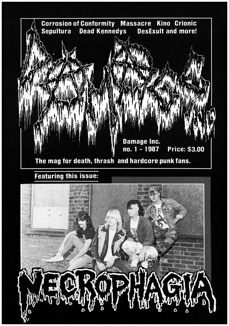 ULTRA DAMAGED: DAMAGE INC. ZINE ANTHOLOGY book (Underground Archives 1) [by Maniac, ex-MAYHEM]
