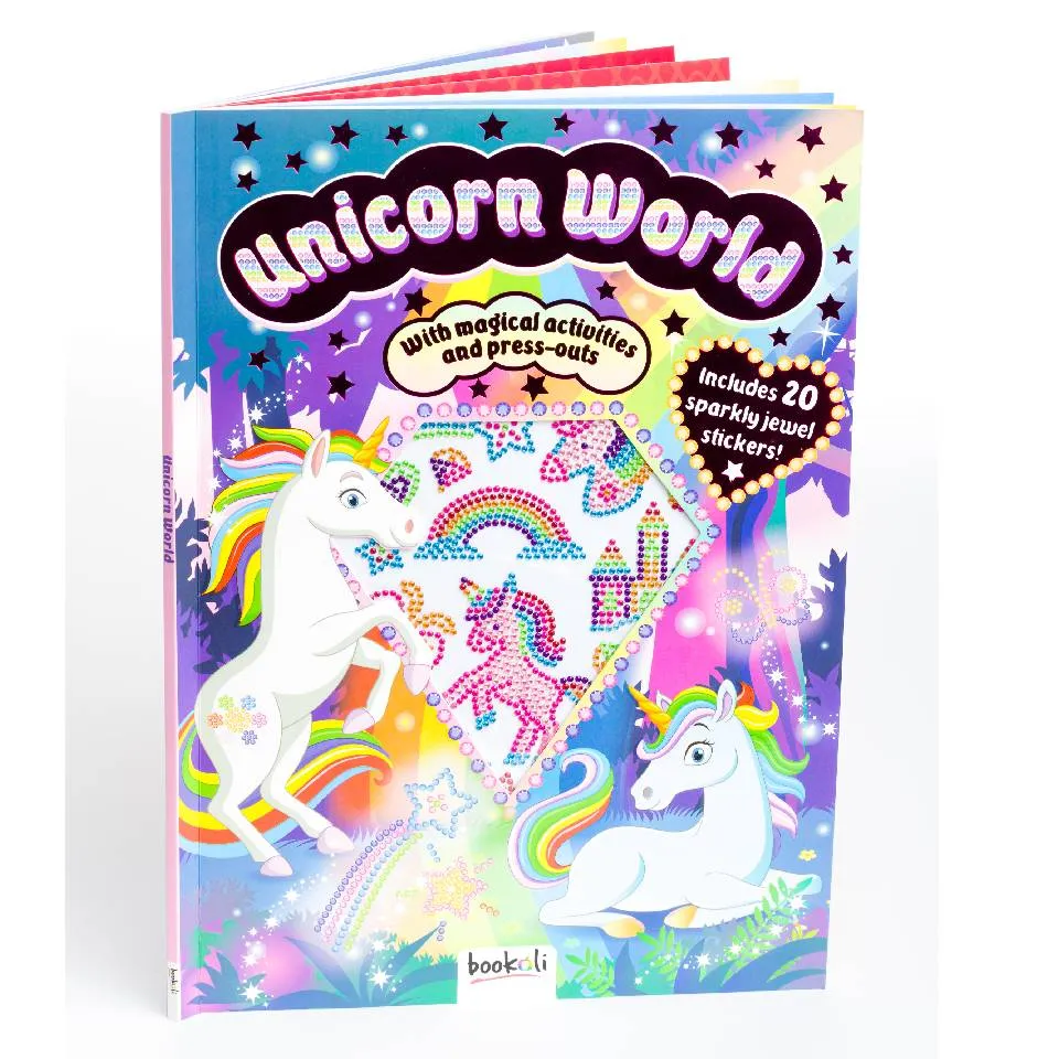 Unicorn World Sticker Activity Book with Jewels