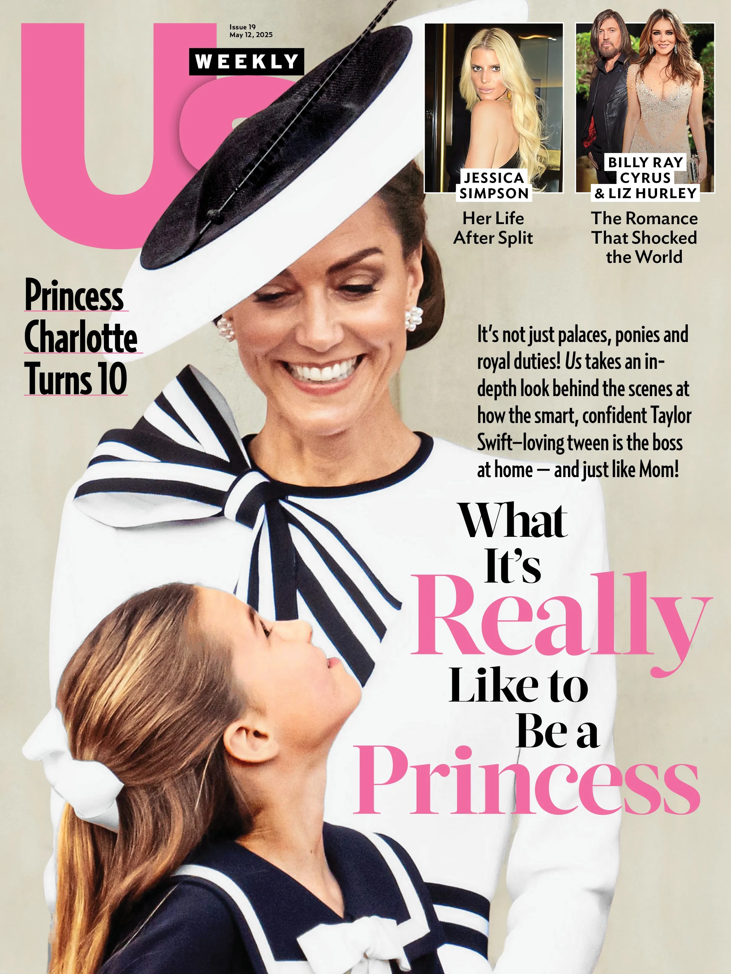 Us Weekly - 05.12.25: Billy Ray Cyrus & Elizabeth Hurleys Shocking Romance, Princess Charlottes Royal Life,  Jessica Simpsons Journey After Her Split & More!