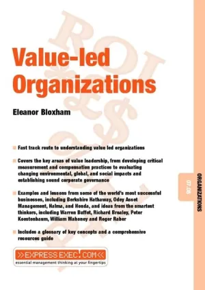 ValueLed Organizations Organizations 07.08 Paperback