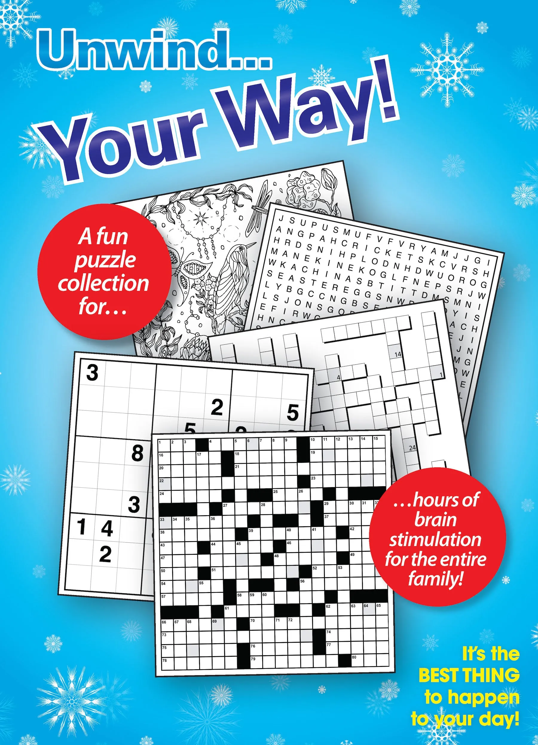 Variety Puzzles Large Print - Vo. 1 / Issue 2: Unplug and Unwind! Adult Activity Book: Easy and Fun with over 100  Puzzles!