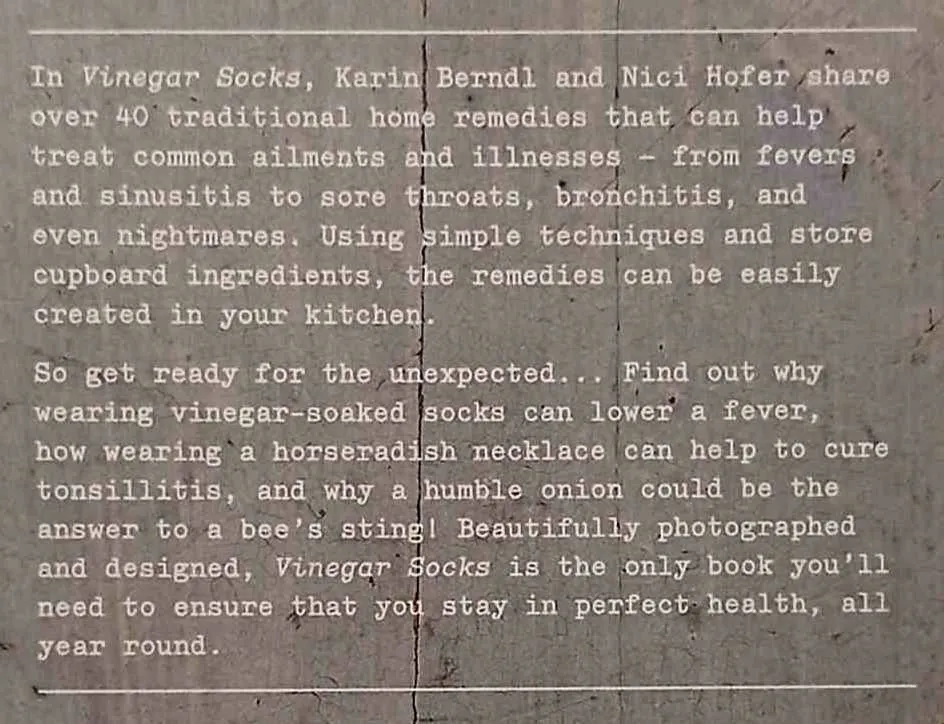 VINEGAR SOCKS - Karin Berndl, Nici Hofer