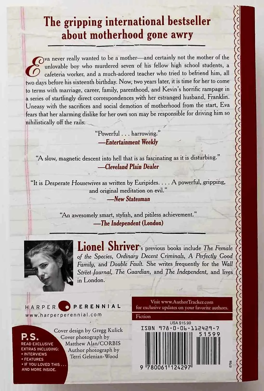 WE NEED TO TALK ABOUT KEVIN - Lionel Shriver