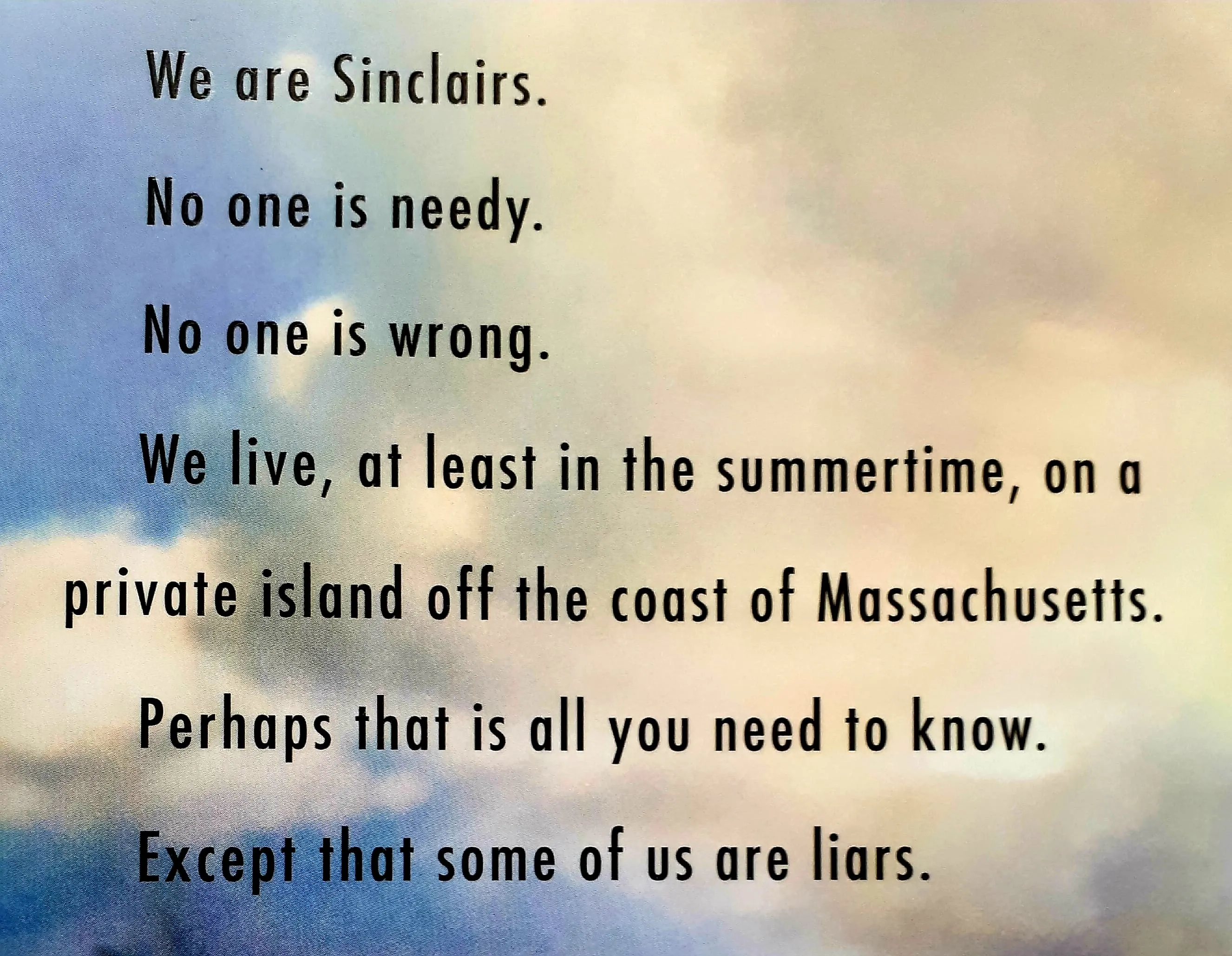 WE WERE LIARS - E. Lockhart