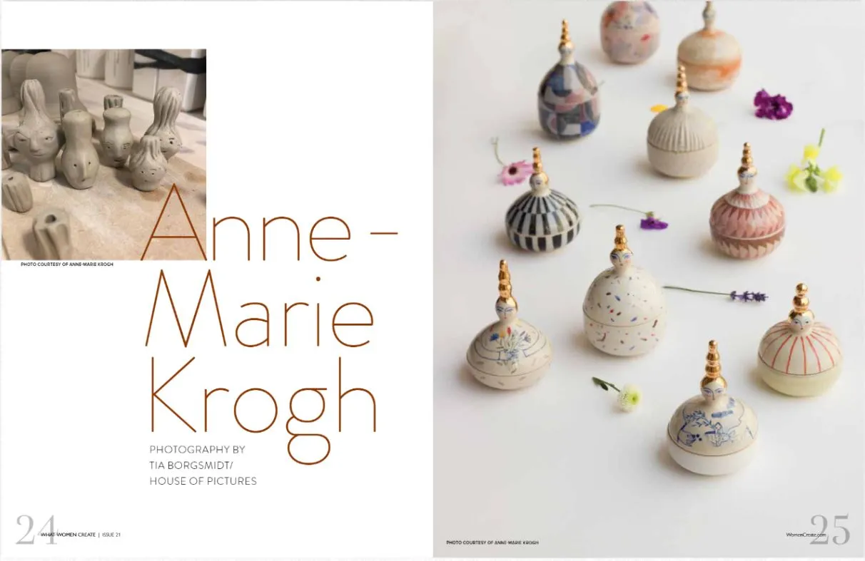 What Women Create - Inspiration For Your Imagination Winter 2023: Photography & Stories Of Handmade Products, Artist Diana Laufer, Melanie LeGrand & Sherry Karver, Sewing, Pottery, Paintings & Pets!