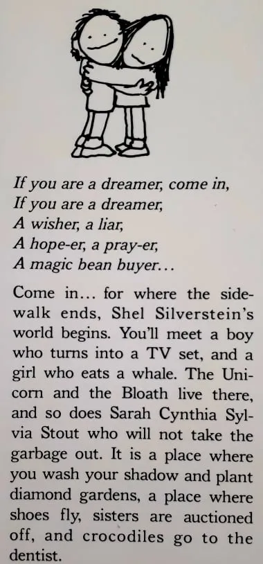 WHERE THE SIDEWALK ENDS - Shel Silverstein