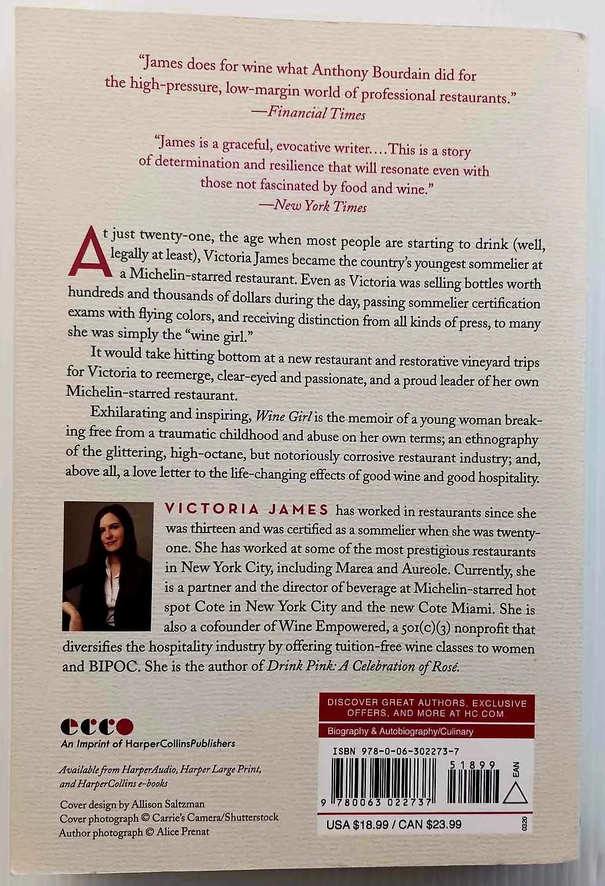 WINE GIRL - Victoria James