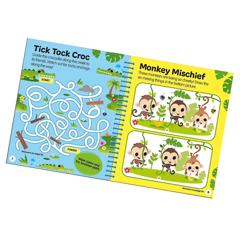 Wipe-Clean Animal Activities