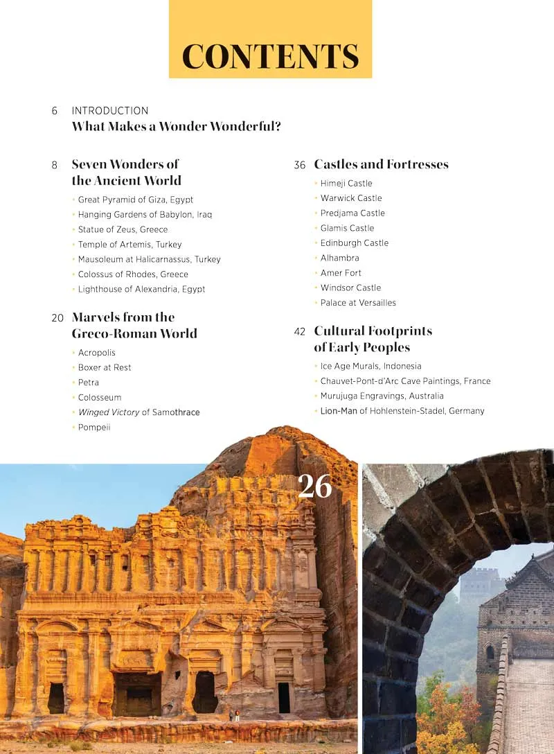 Wonders Of The Ancient & Modern World - Statues, Buildings, Monuments, Castles, Mummies, Ancient Stones, Pyramids, Sphinx, Machu Picchu, Sistine Chapel, Palace At Versailles, Pompeii, Amer Fort & More