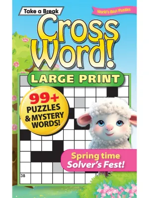 World's Best Puzzle - Crossword 25.03.14: Spring Time Edition! Large Print, 99  Puzzles & Mystery Words, Take Anywhere For Relaxation, Unwind, Unplug, Sharpen Your Mind & More!