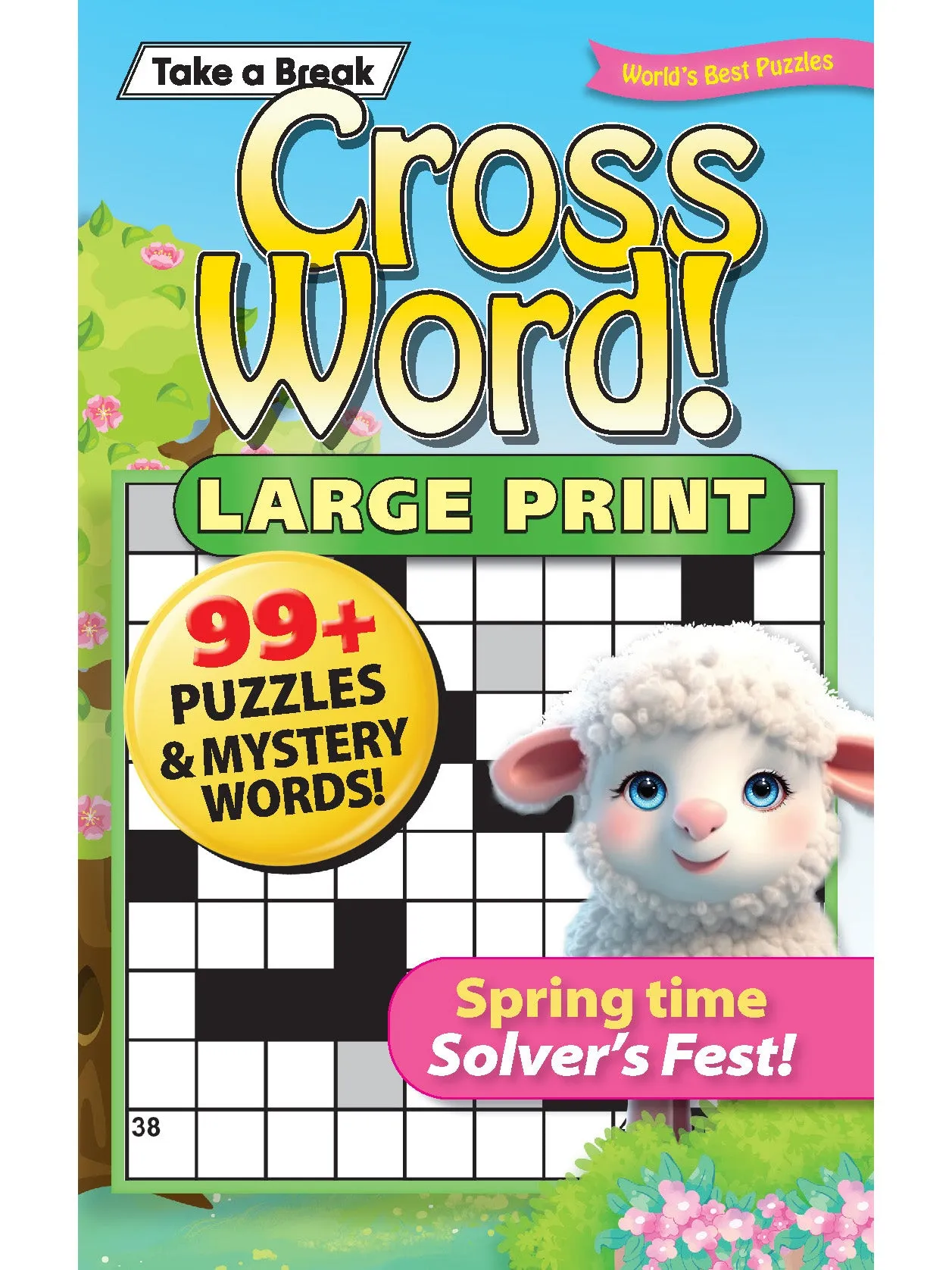 World's Best Puzzle - Crossword 25.03.14: Spring Time Edition! Large Print, 99  Puzzles & Mystery Words, Take Anywhere For Relaxation, Unwind, Unplug, Sharpen Your Mind & More!