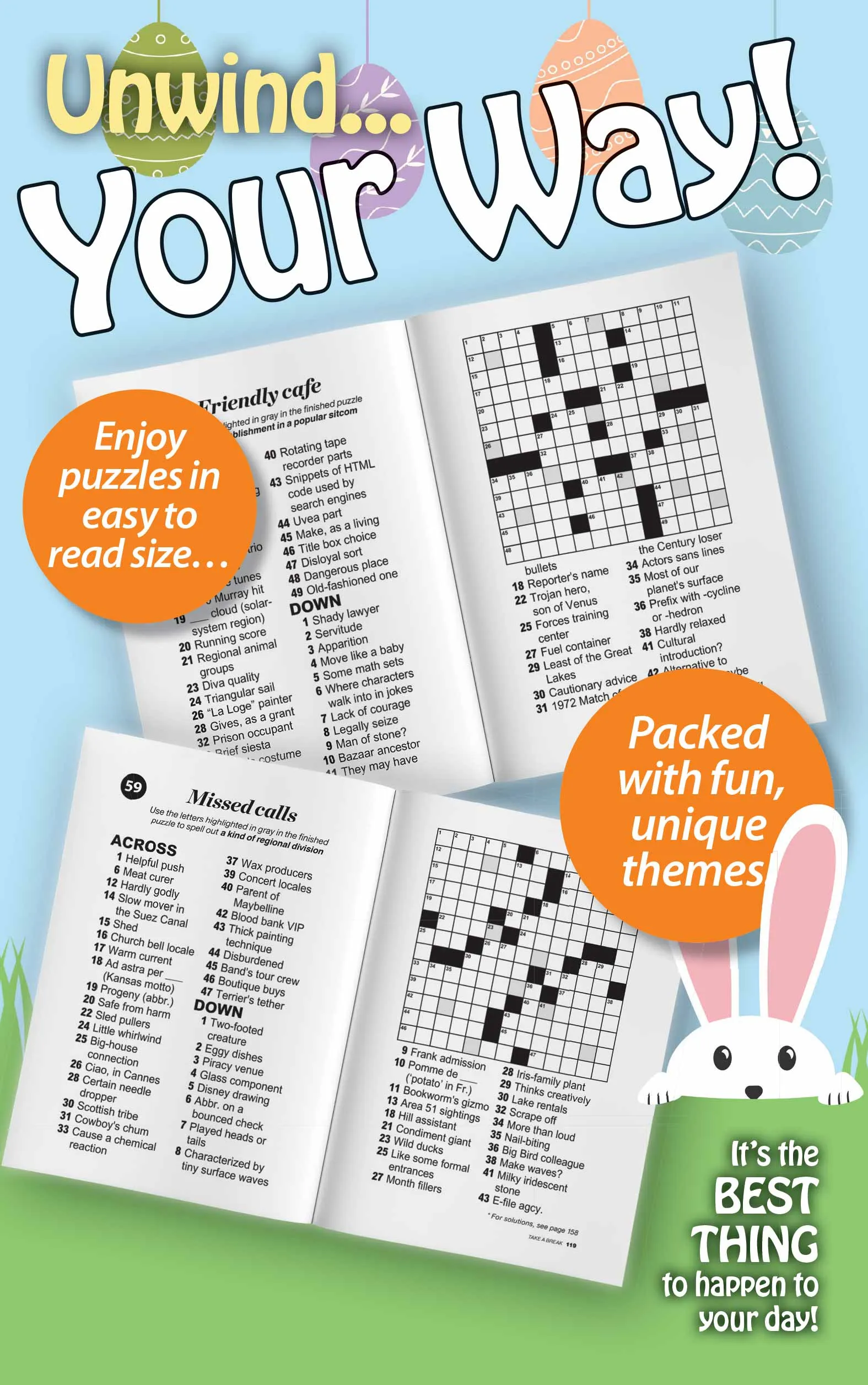 World's Best Puzzles Cross Word - Large Print Vo. 5 / Issue 15 - 99  Puzzles and Mystery Words, Spring Jubilee Crosswords