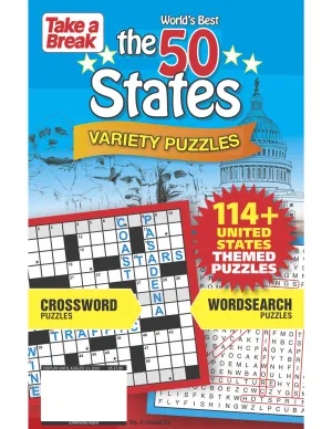World's Best Variety Puzzles 'The 50 States' -  114  United States Themed Puzzles
