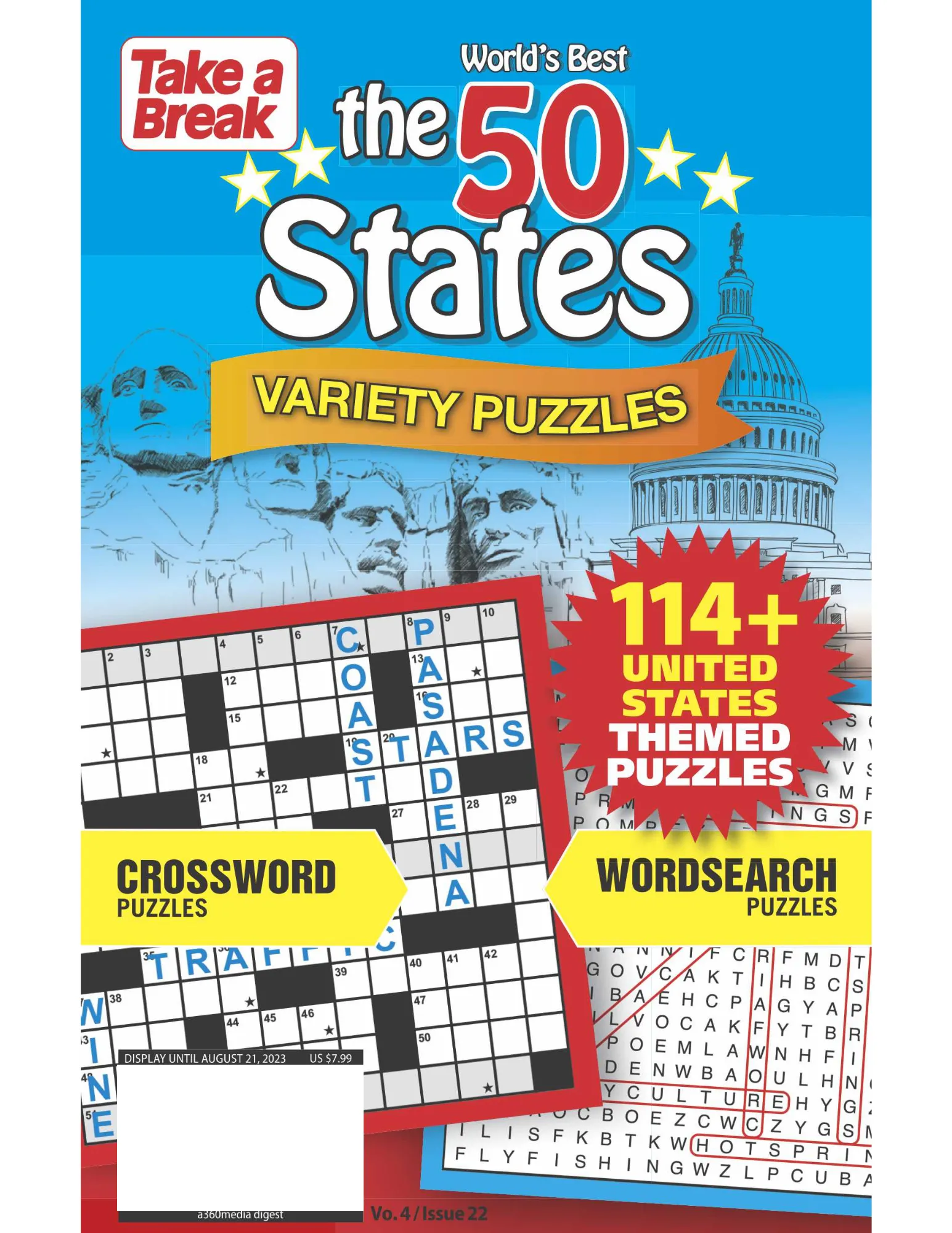 World's Best Variety Puzzles 'The 50 States' -  114  United States Themed Puzzles