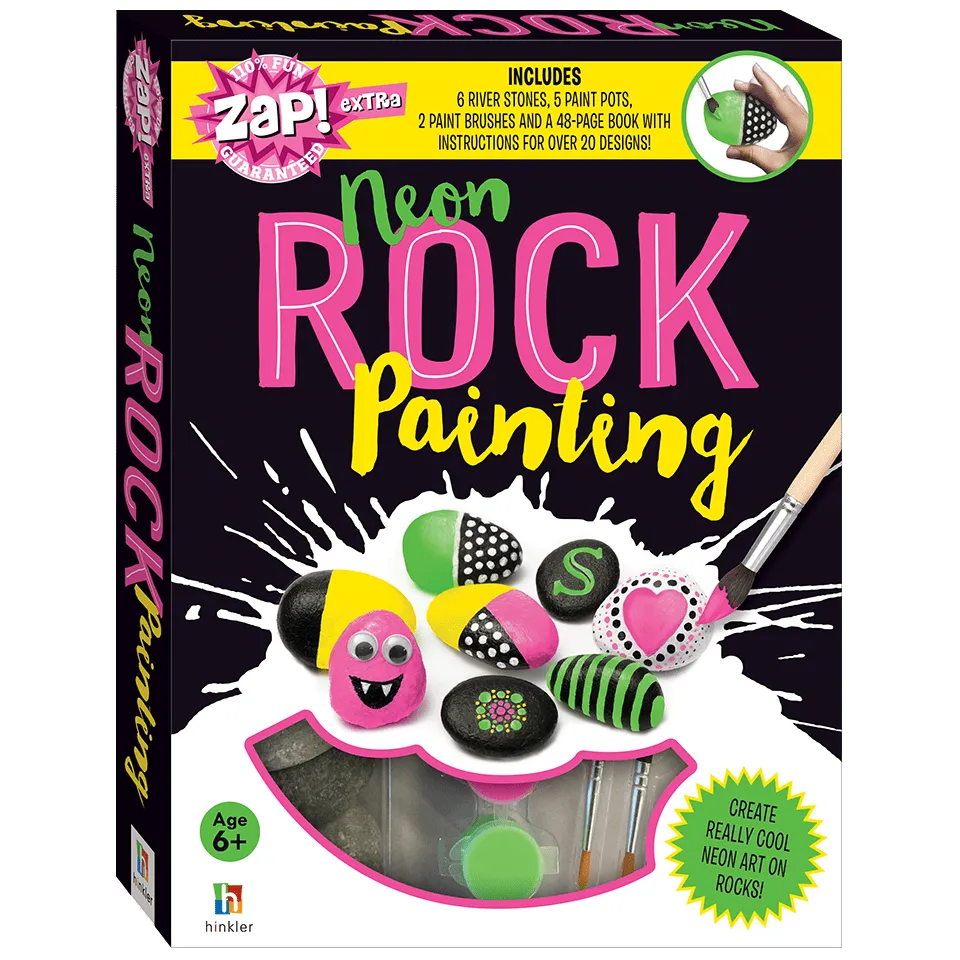 Zap! Extra Neon Rock Painting