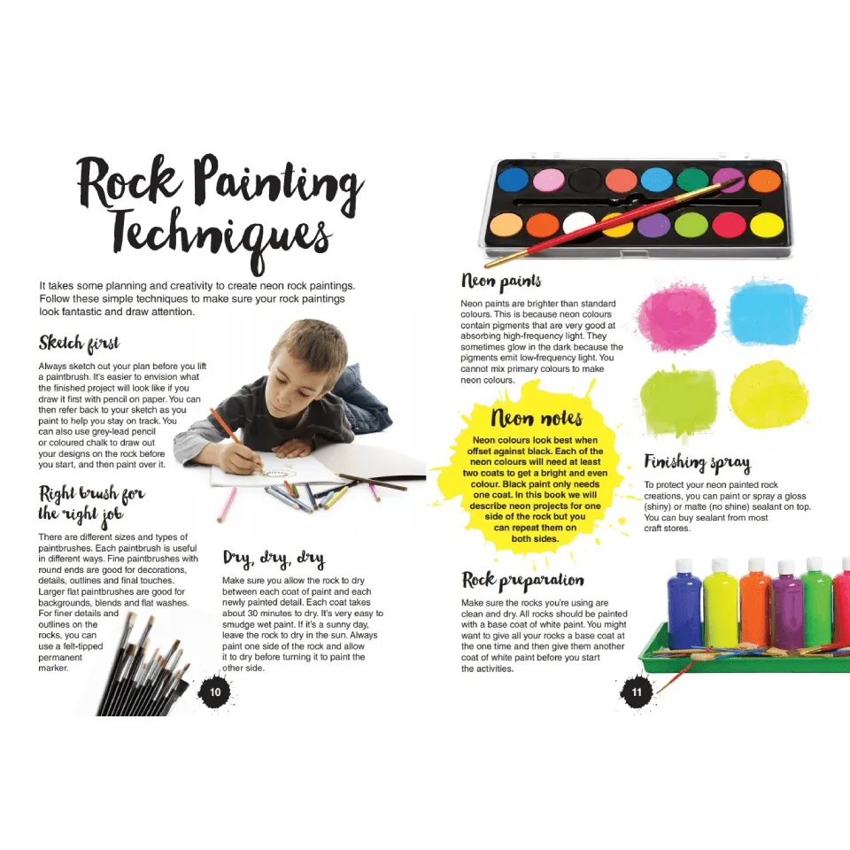 Zap! Extra Neon Rock Painting